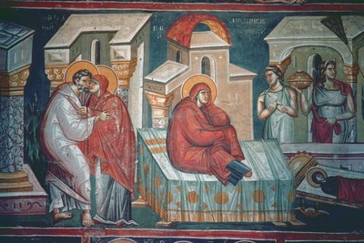 The Birth of the Virgin by Astrapas and Eutychios